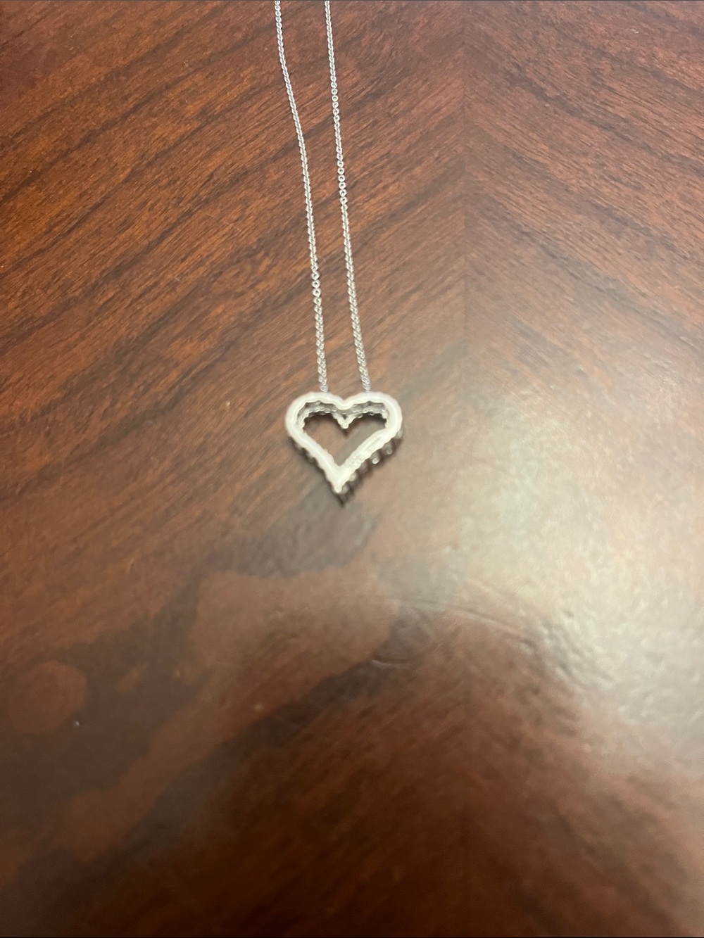 Sparkling Sterling Silver Heart Pendant Necklace - Timeless Sparkle - Picture 8 of 9